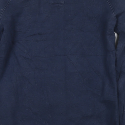 River Island Womens Blue Cotton Pullover Sweatshirt Size 10 Pullover