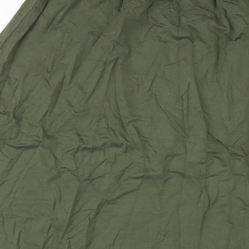 Marks and Spencer Womens Green Lyocell A-Line Skirt Size 14