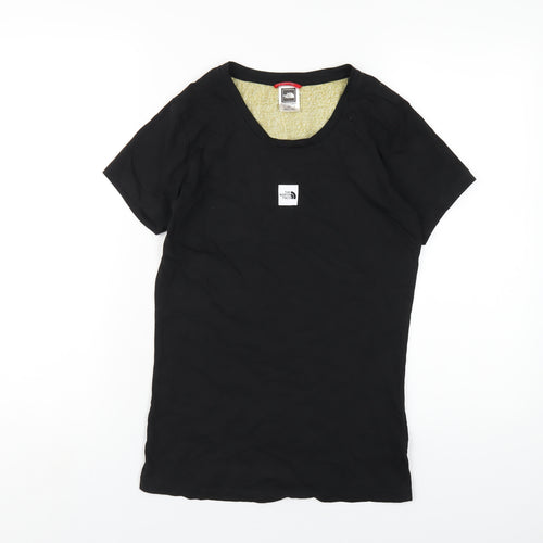 The North Face Womens Black Cotton Basic T-Shirt Size S Round Neck
