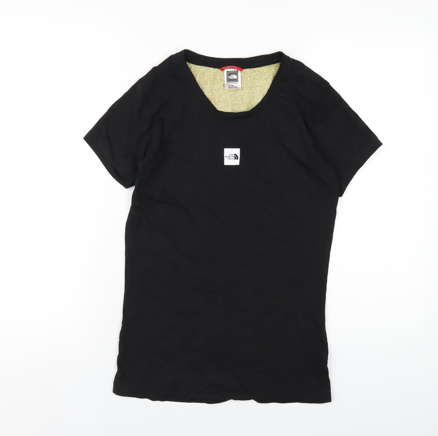 The North Face Womens Black Cotton Basic T-Shirt Size S Round Neck