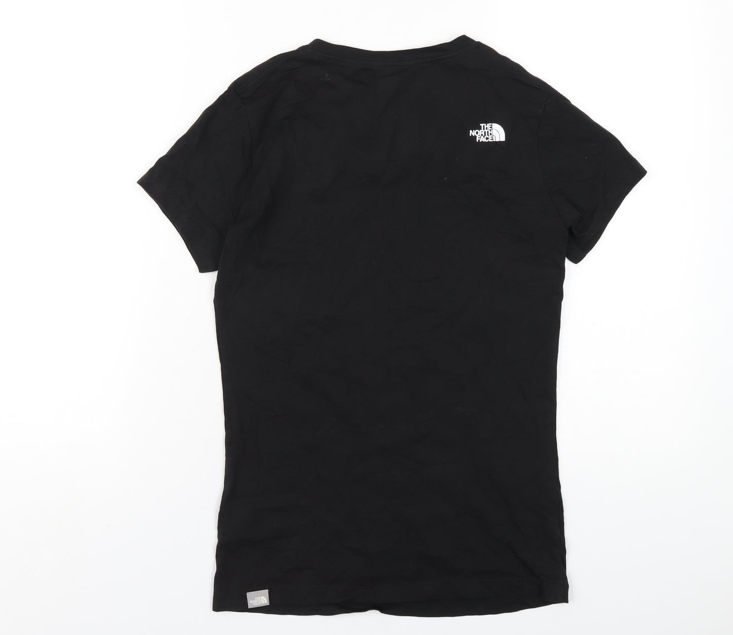 The North Face Womens Black Cotton Basic T-Shirt Size S Round Neck