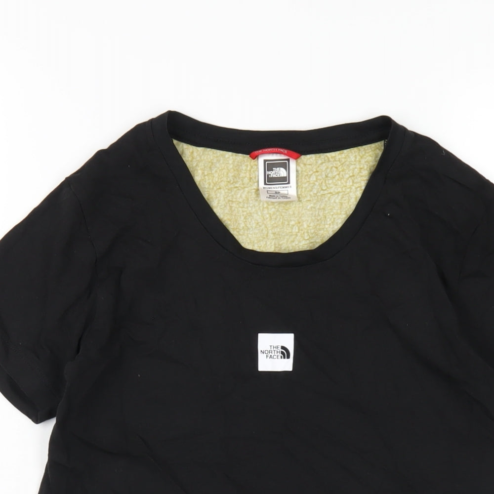 The North Face Womens Black Cotton Basic T-Shirt Size S Round Neck