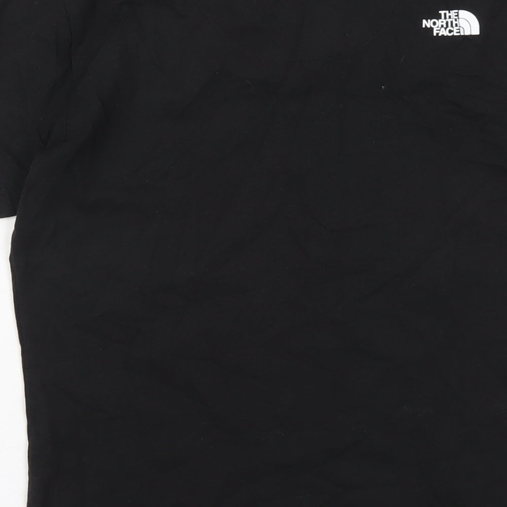 The North Face Womens Black Cotton Basic T-Shirt Size S Round Neck