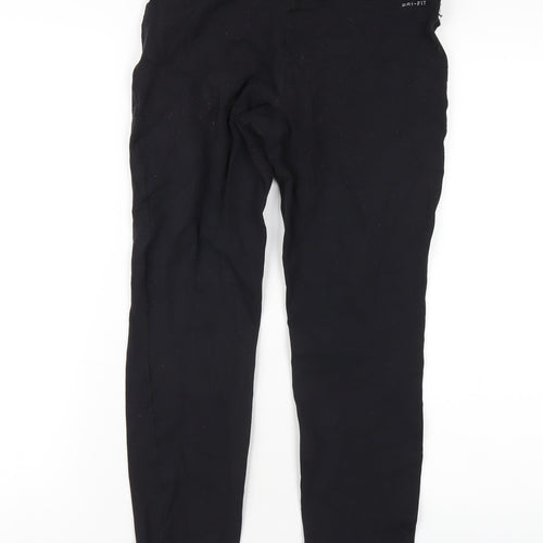 Nike Womens Black Nylon Capri Leggings Size M L27 in Regular Pullover