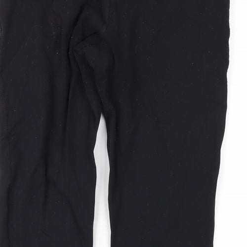 Nike Womens Black Nylon Capri Leggings Size M L27 in Regular Pullover