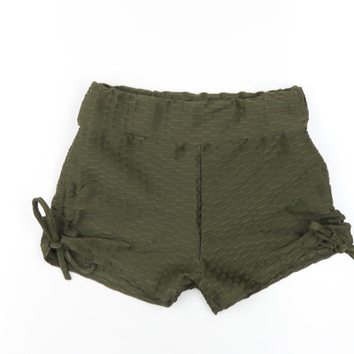 Originals Womens Green Polyester Hot Pants Shorts Size L L3 in Regular