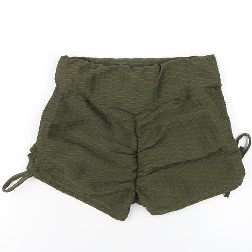 Originals Womens Green Polyester Hot Pants Shorts Size L L3 in Regular