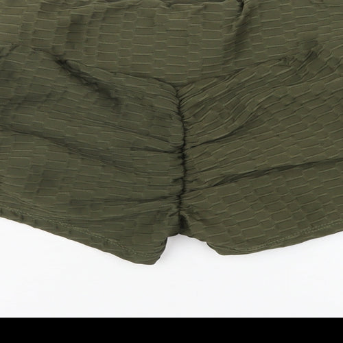 Originals Womens Green Polyester Hot Pants Shorts Size L L3 in Regular