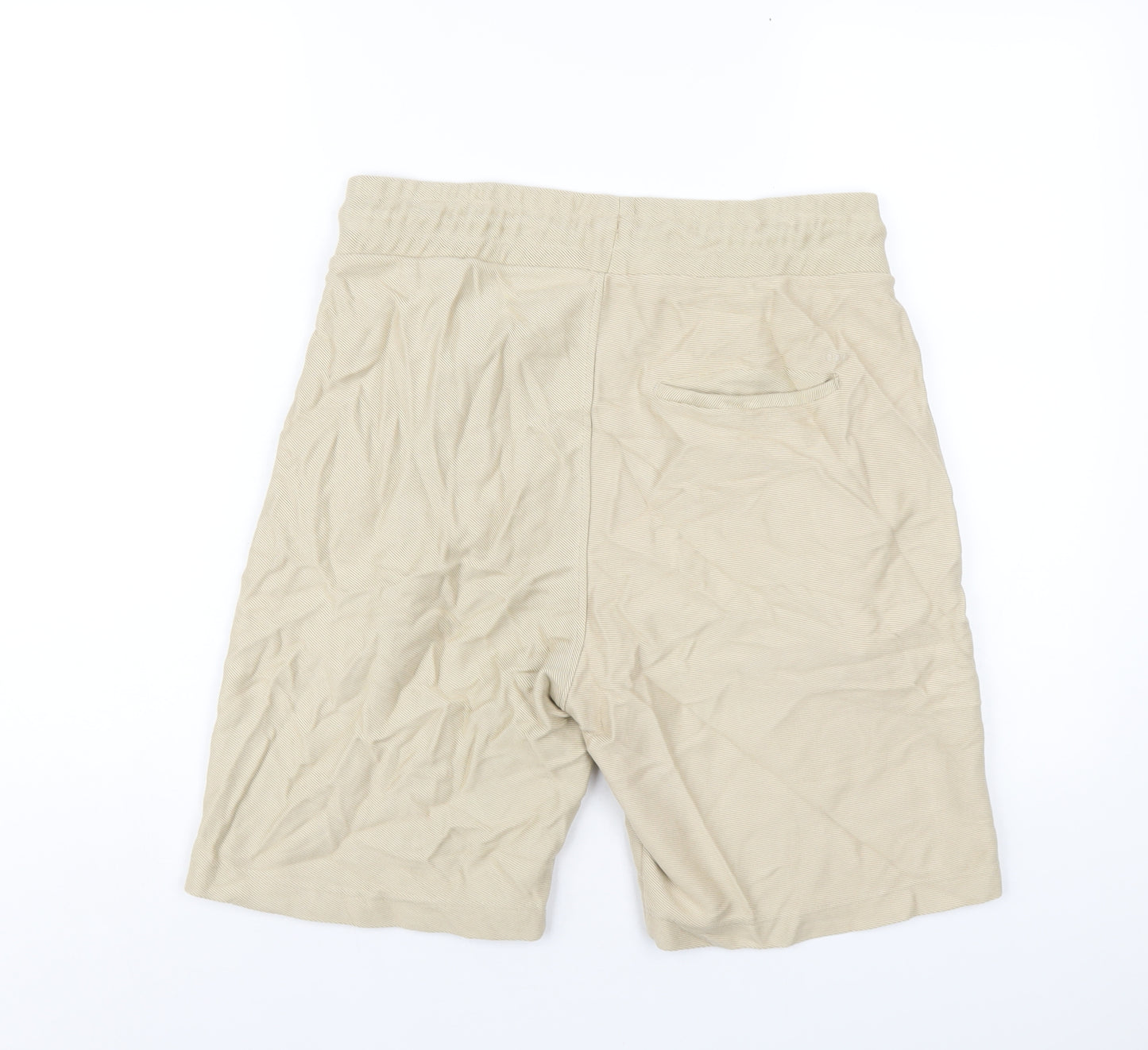 Kin Mens Beige Cotton Bermuda Shorts Size M L9 in Regular Drawstring