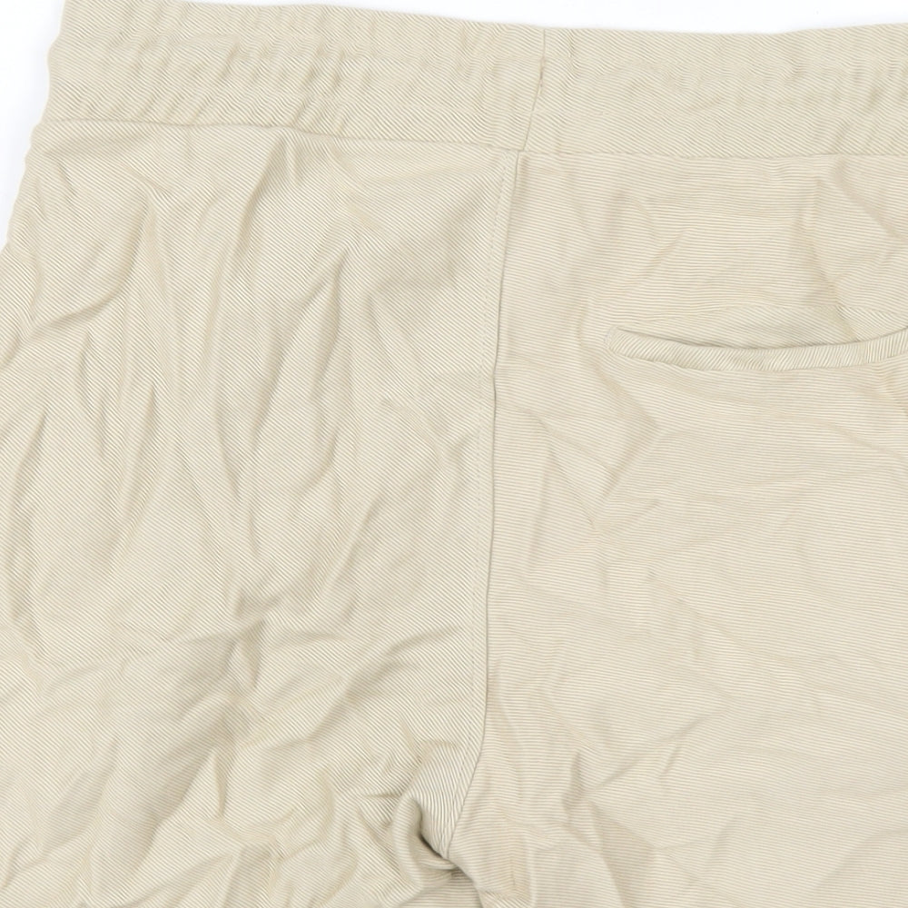 Kin Mens Beige Cotton Bermuda Shorts Size M L9 in Regular Drawstring