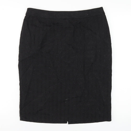Principles Womens Black Polyester Straight & Pencil Skirt Size 12 Zip