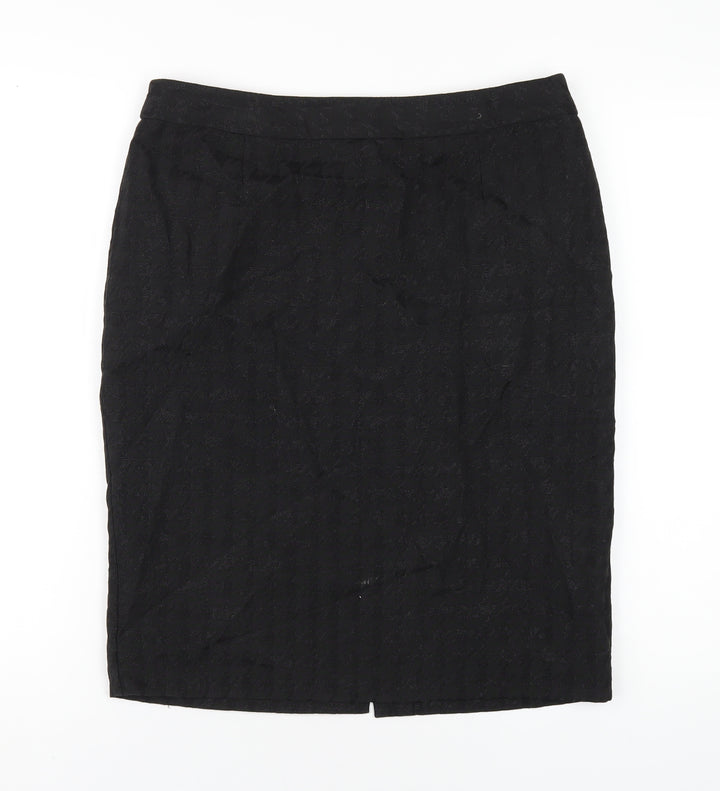 Principles Womens Black Polyester Straight & Pencil Skirt Size 12 Zip
