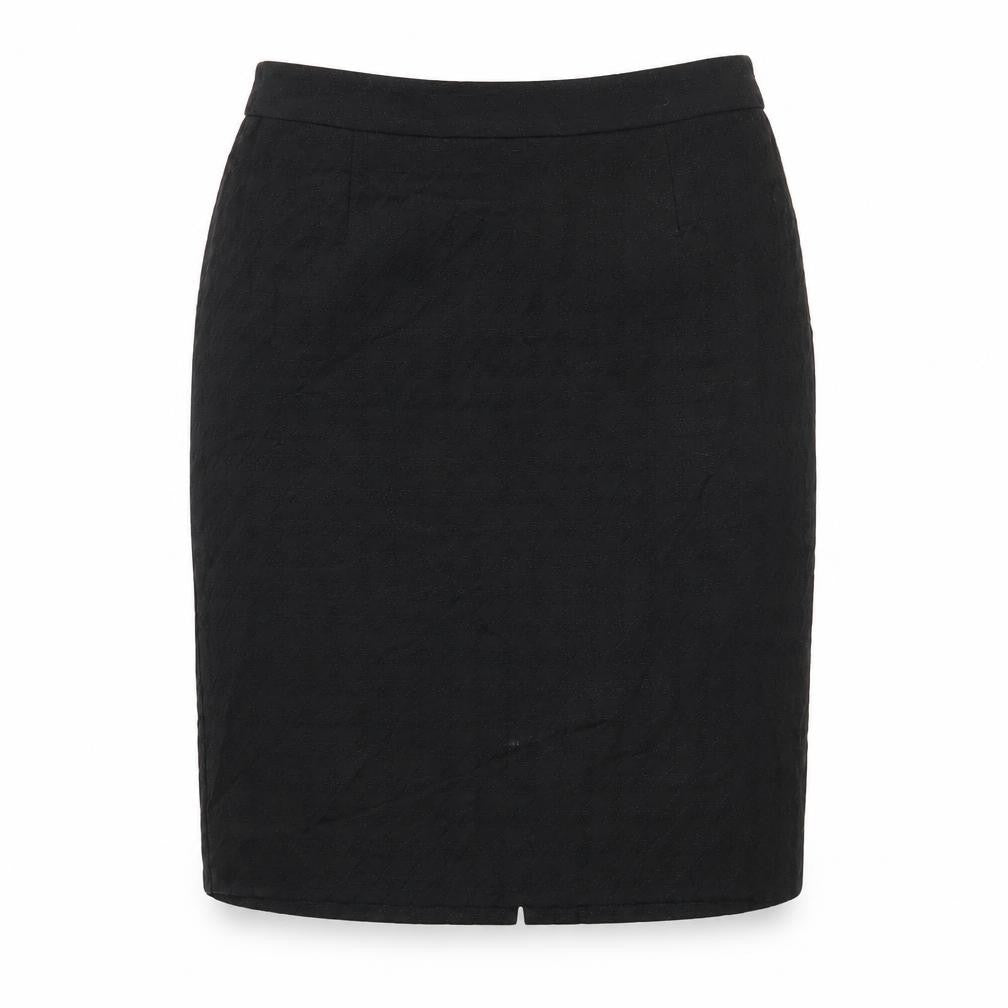Front view of Principles women’s black polyester straight & pencil skirt, size UK 12, zip