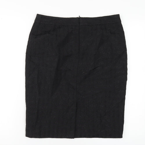 Principles Womens Black Polyester Straight & Pencil Skirt Size 12 Zip