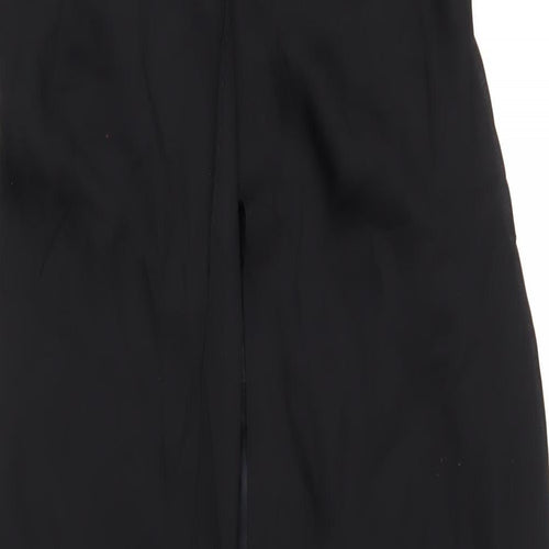 Eureka Womens Black Polyester Maxi Size L V-Neck Zip