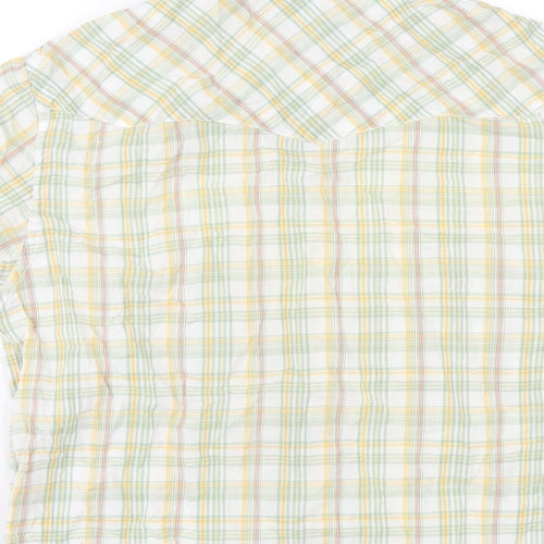 Replay Womens Multicoloured Plaid Cotton Basic Button-Up Size S Collared