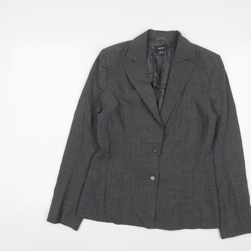 Mexx Womens Grey Jacket Blazer Size 12 Button
