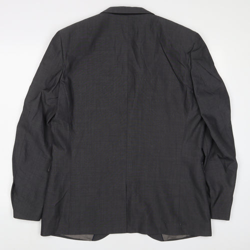 NEXT Mens Grey Wool Jacket Suit Jacket Size 44 Regular