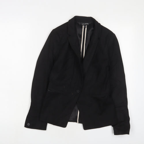NEXT Womens Black Jacket Blazer Size 6 Button