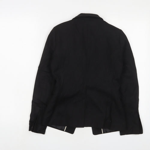 NEXT Womens Black Jacket Blazer Size 6 Button