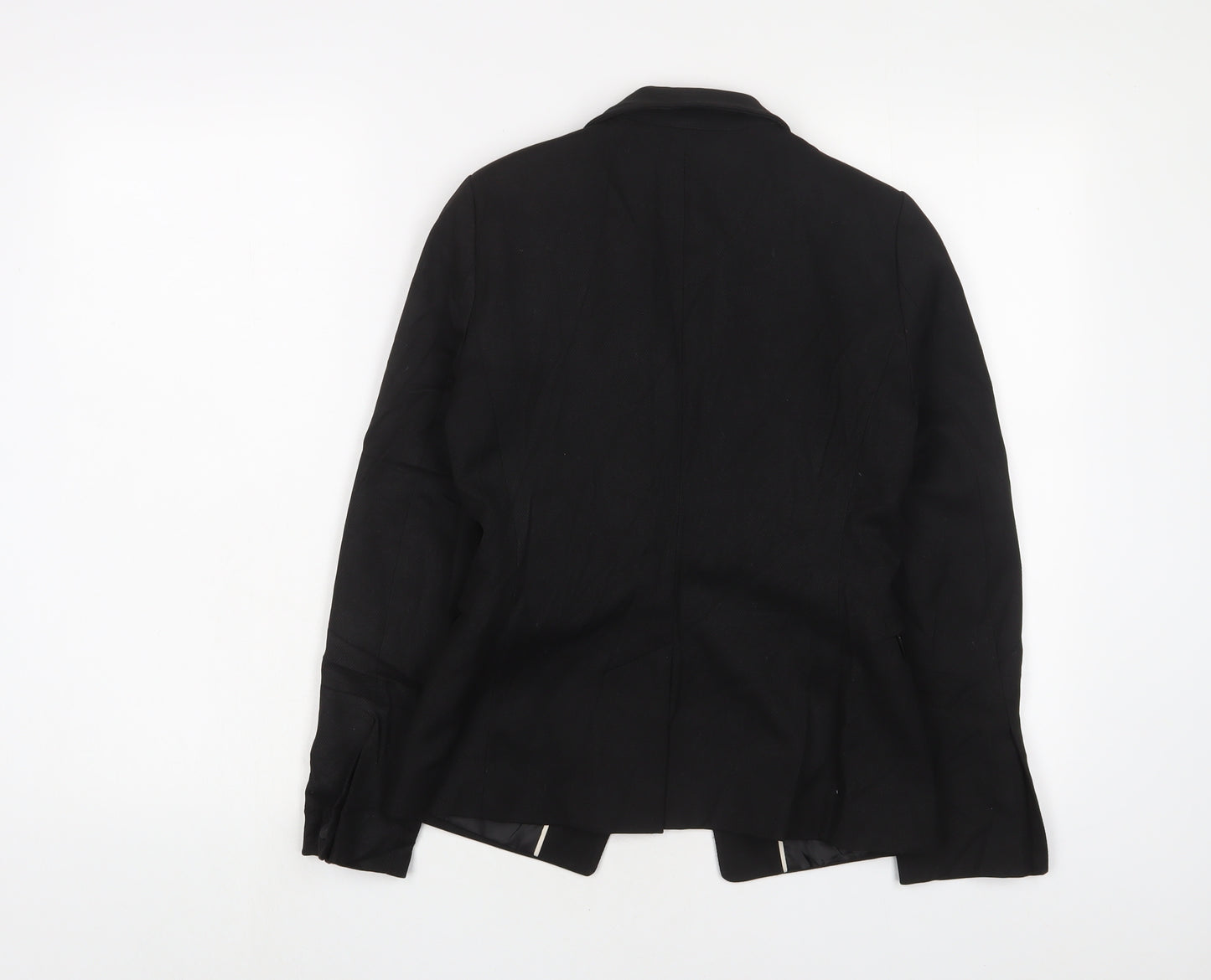 NEXT Womens Black Jacket Blazer Size 6 Button