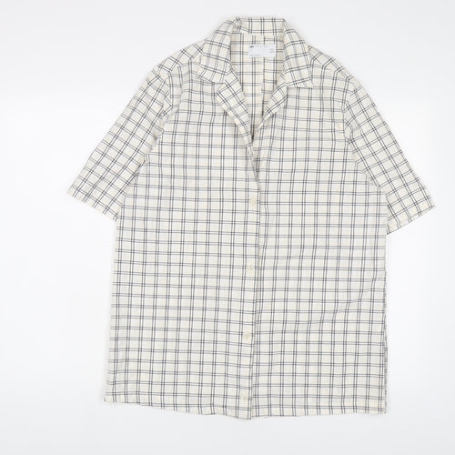 ASOS' Womens Multicoloured Plaid Cotton Basic Button-Up Size 8 Collared - Oversized
