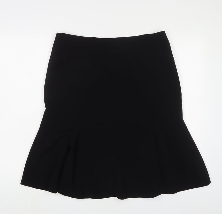 Sticky Fingers Womens Black Polyester A-Line Skirt Size 16 Zip