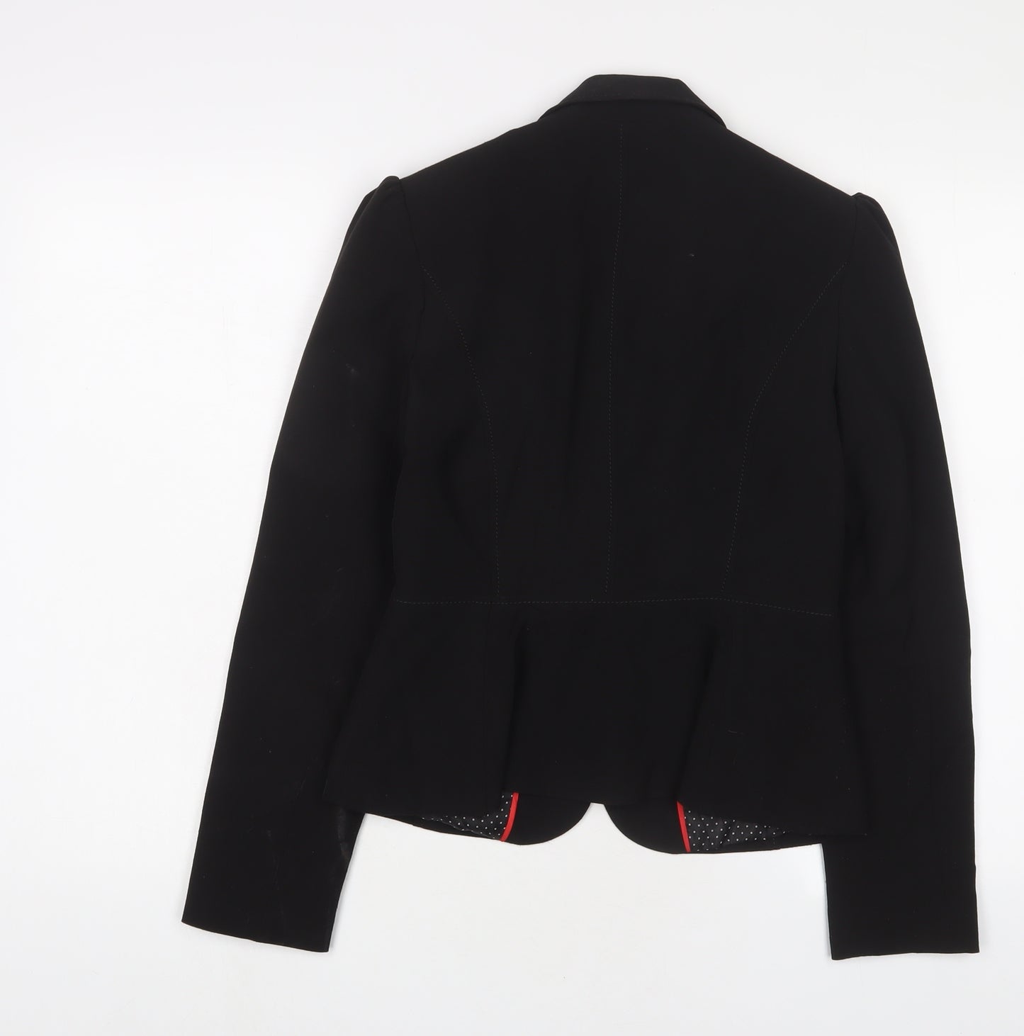New Look Womens Black Jacket Blazer Size 10 Button