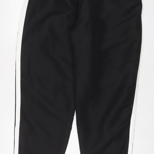 Lonsdale Mens Black Polyester Sweatpants Trousers Size L L30 in Regular Drawstring