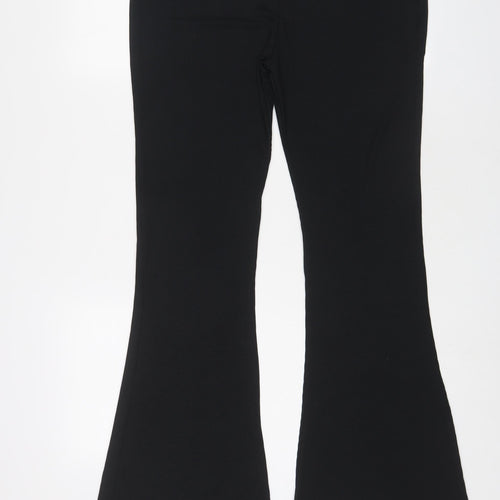 Zara Womens Black Polyester Trousers Size 18 L33 in Regular