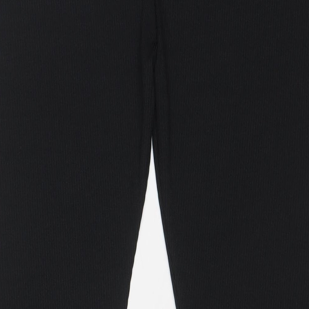 Zara Womens Black Polyester Trousers Size 18 L33 in Regular