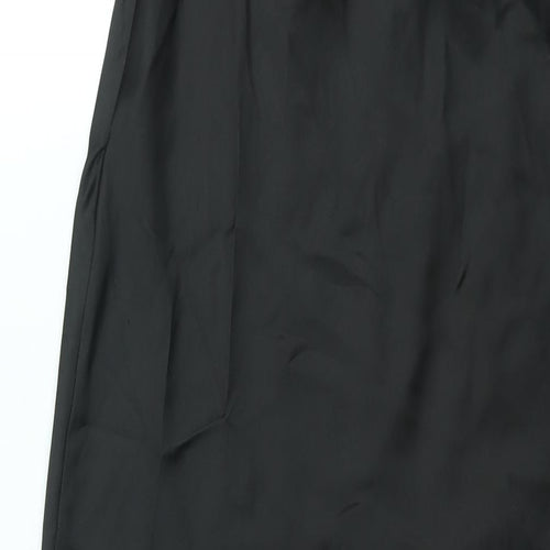 Zara Womens Black Polyester Shift Size M Sweetheart Zip - Drawstring Detail Corset Bodice