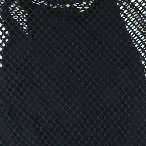 Melrose Womens Black Viscose Basic Blouse Size 14 Round Neck