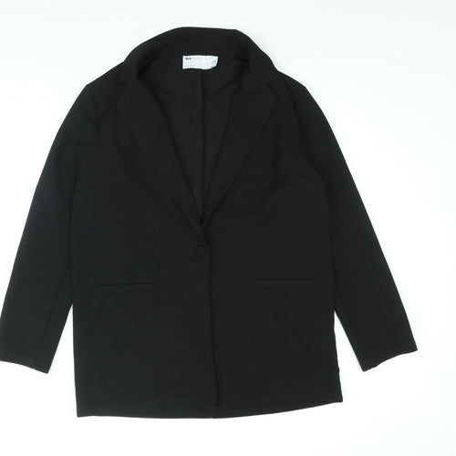 ASOS Womens Black Jacket Blazer Size 8 Button