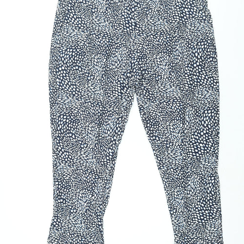 Intuition Womens Blue Geometric Polyester Harem Trousers Size 16 L26 in Regular - Size 16-18