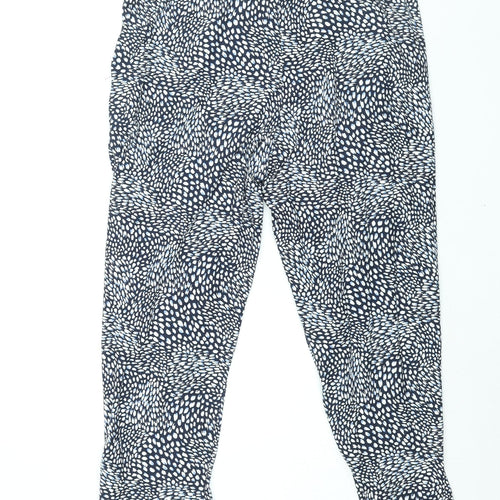 Intuition Womens Blue Geometric Polyester Harem Trousers Size 16 L26 in Regular - Size 16-18