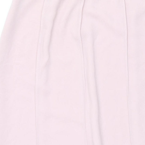 Gina Bacconi Womens Pink Polyester Trumpet Skirt Size 14 Zip