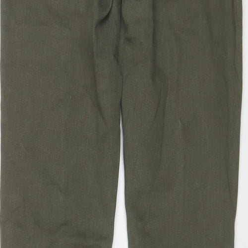 Oasis Womens Green Cotton Skinny Jeans Size 12 L29 in Regular Zip