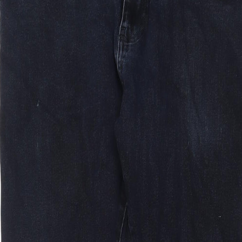 NEXT Mens Blue Cotton Skinny Jeans Size 34 in L29 in Regular Zip - Short Leg