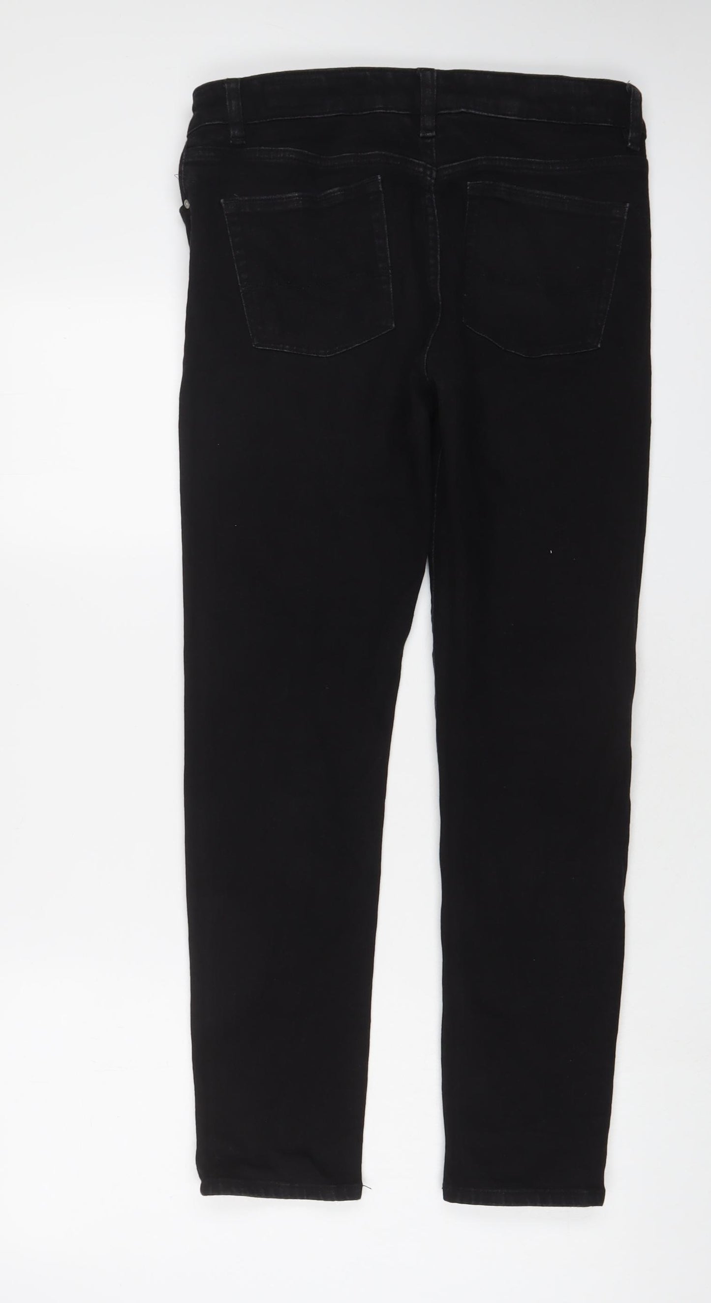 ASOS Womens Black Cotton Skinny Jeans Size 30 in L30 in Regular Zip