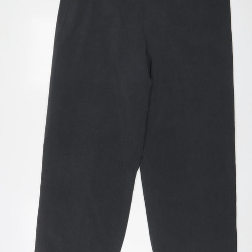 Enigma Womens Grey Polyester Trousers Size 40 in L27 in Regular Zip