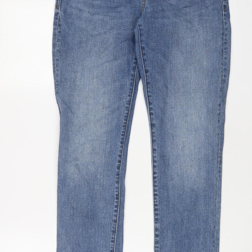 Gap Womens Blue Cotton Straight Jeans Size 28 in L30 in Regular