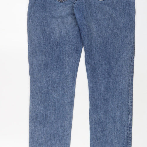 Gap Womens Blue Cotton Straight Jeans Size 28 in L30 in Regular