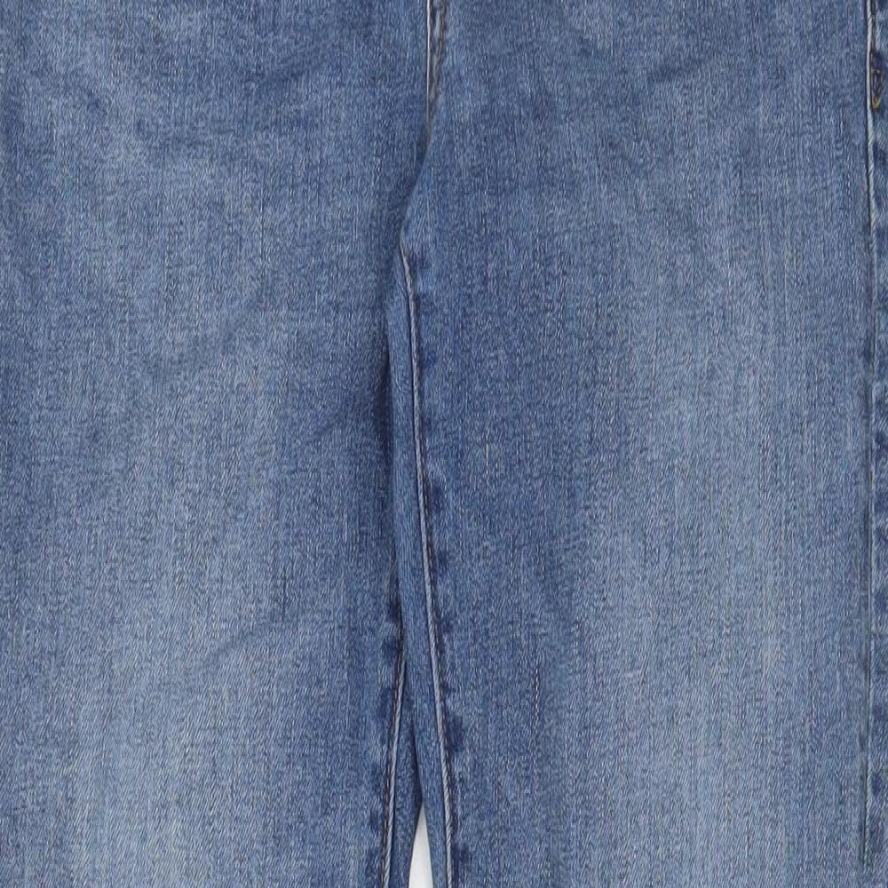 Gap Womens Blue Cotton Straight Jeans Size 28 in L30 in Regular