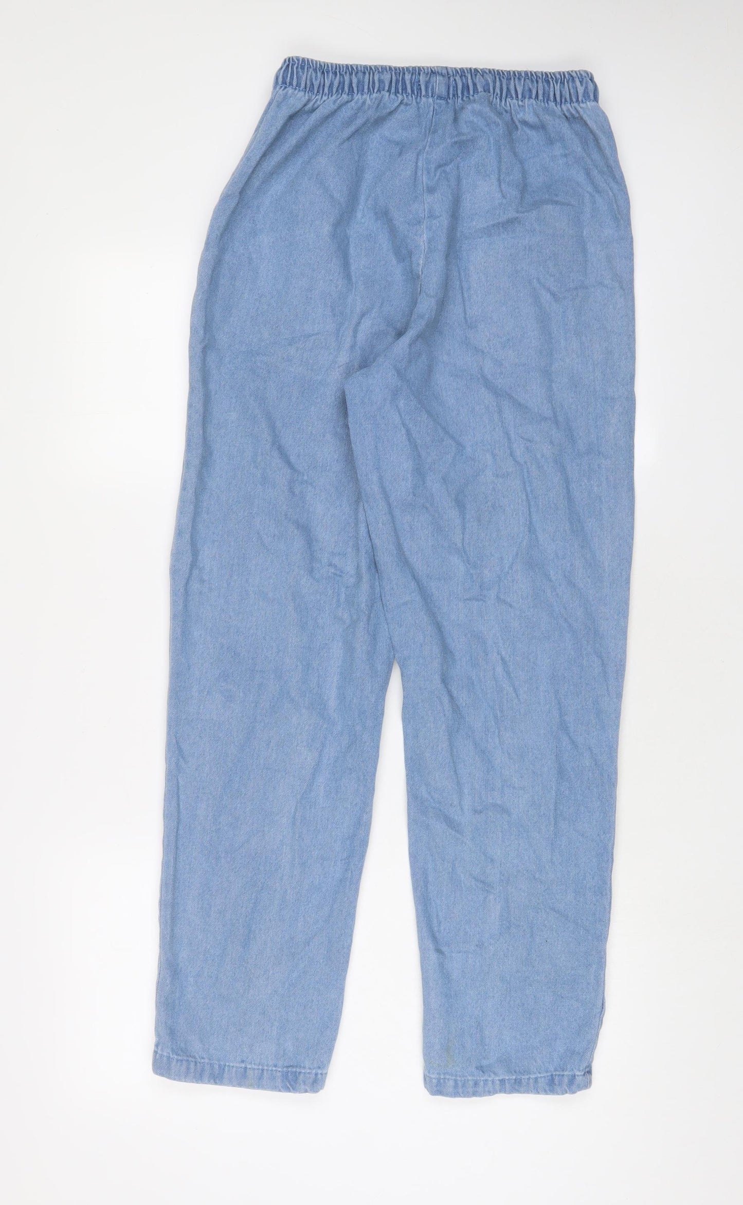 Being Casual Womens Blue Cotton Skinny Jeans Size 12 L29 in Regular Drawstring