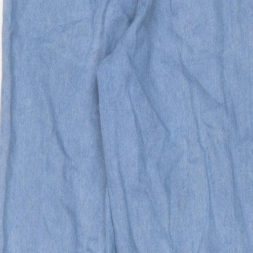 Being Casual Womens Blue Cotton Skinny Jeans Size 12 L29 in Regular Drawstring