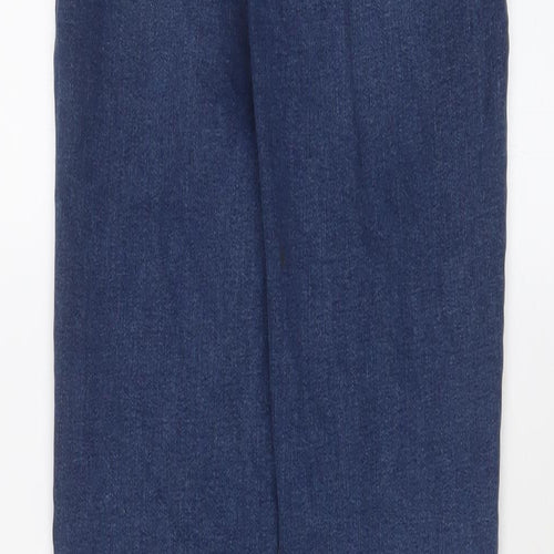 Denim & Co. Womens Blue Cotton Skinny Jeans Size 8 L31 in Regular Zip