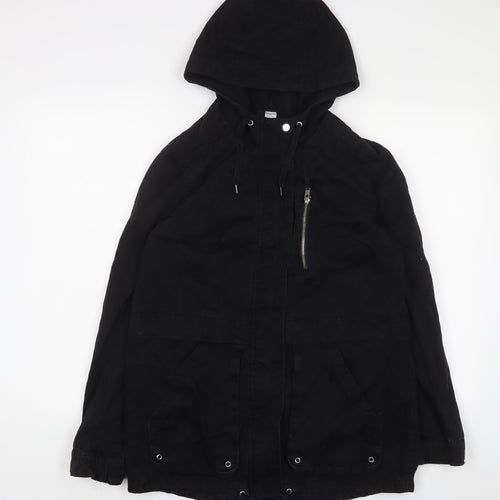 H&M Womens Black Jacket Size 8 Zip