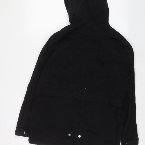 H&M Womens Black Jacket Size 8 Zip