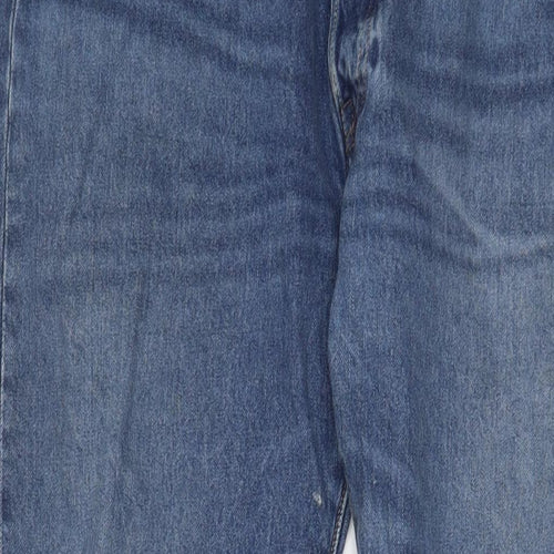 Levi's Mens Blue Cotton Straight Jeans Size 38 in L34 in Regular Button - Long Leg